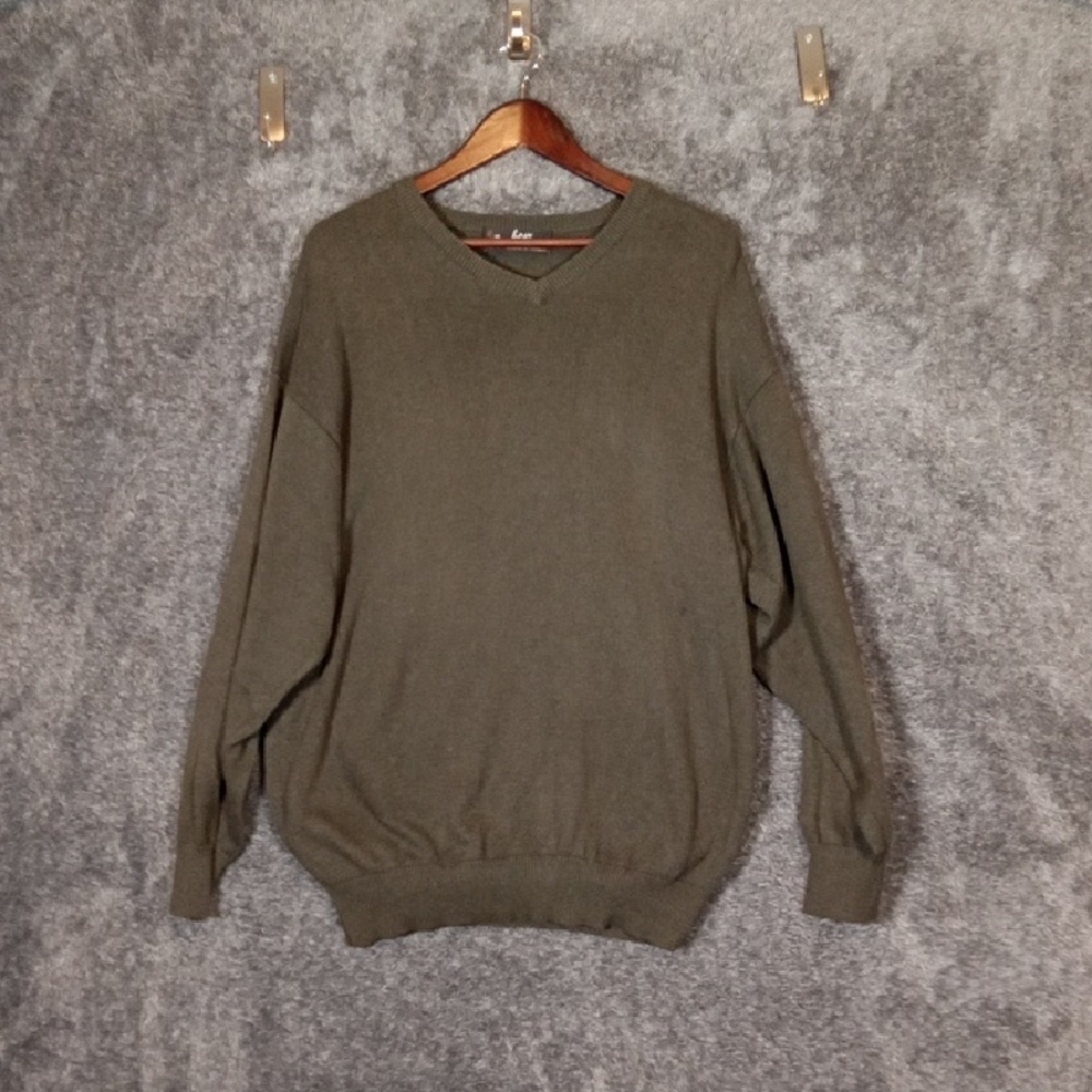 Barbour Vintage Mens Sweater Made In Scotland Cotton Cashmere Size Xl